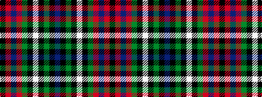 idealised woven sample of pattern BKGKWKGRBRK