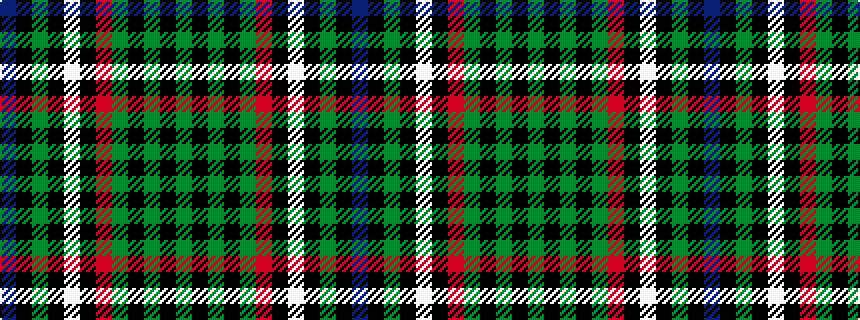 idealised woven sample of pattern BKGKWKRGKGKG