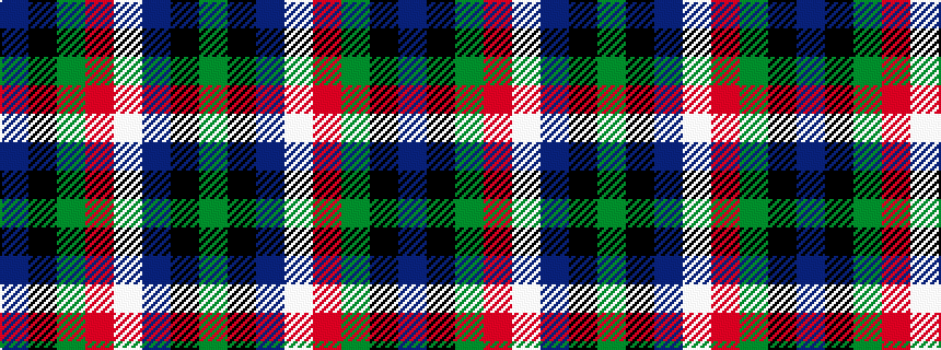 idealised woven sample of pattern BKGRWBKG
