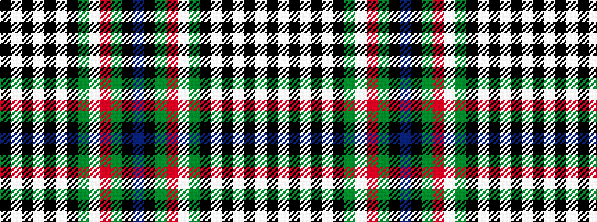 idealised woven sample of pattern BKGRWGKWKWKWK