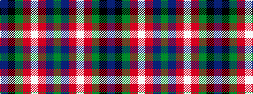 idealised woven sample of pattern BKGRWRBG