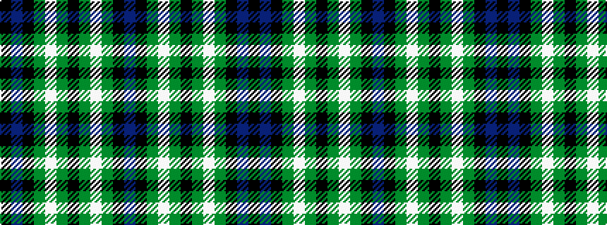 idealised woven sample of pattern BKGWGKGWGKBK
