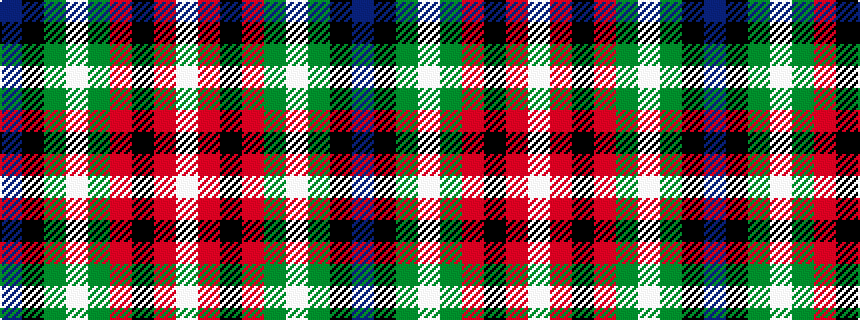 idealised woven sample of pattern BKGWGRKRW