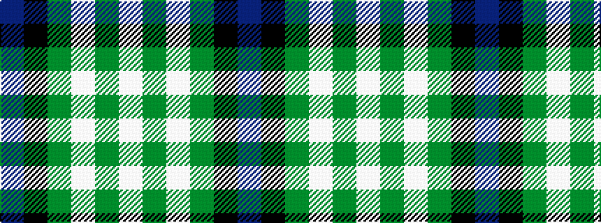 idealised woven sample of pattern BKGWGW
