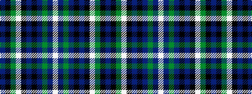 idealised woven sample of pattern BKGWKBKBGBW