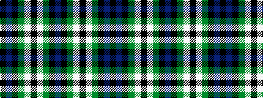 idealised woven sample of pattern BKGWKWGKBK