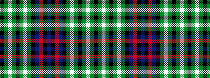 idealised woven sample of pattern BKRBKGWGKGWGK