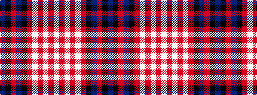 idealised woven sample of pattern BKRBKRWRWRW