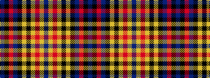 idealised woven sample of pattern BKRBKYKYRYB