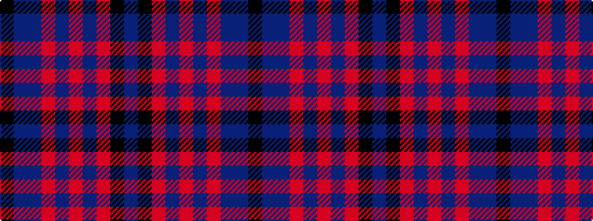 idealised woven sample of pattern BKRBRBRBBK