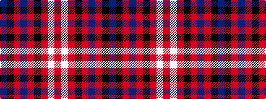 idealised woven sample of pattern BKRBRKRWR