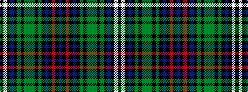 idealised woven sample of pattern BKRKBKGKGGGKGKBKWK