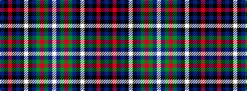 idealised woven sample of pattern BKRKBKWKBGRGBW