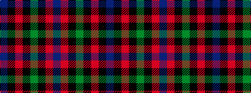 idealised woven sample of pattern BKRKGKRB