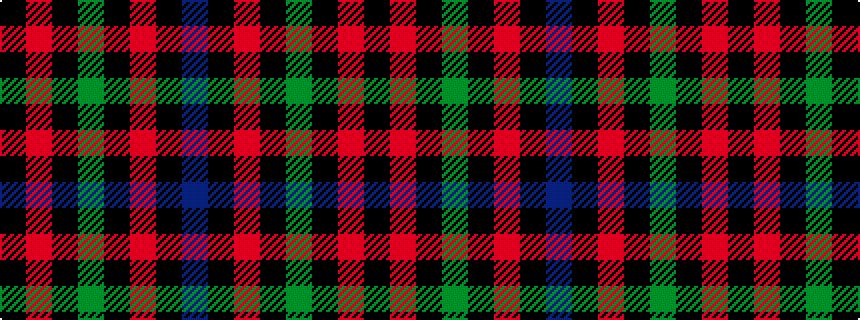 idealised woven sample of pattern BKRKGKRK