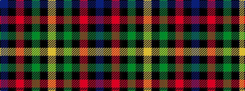 idealised woven sample of pattern BKRKGKY