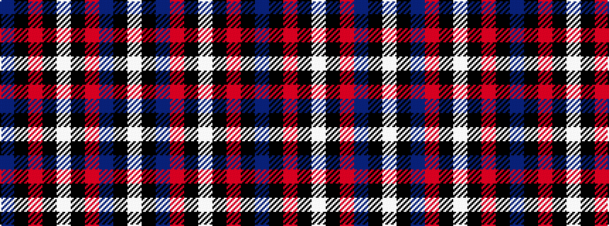 idealised woven sample of pattern BKRKWKRBKW