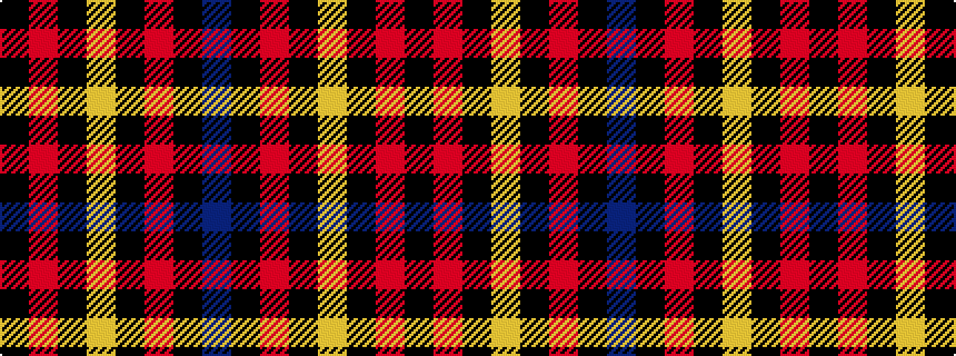 idealised woven sample of pattern BKRKYKRK
