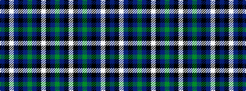 idealised woven sample of pattern BKWBKBGBKWKBG