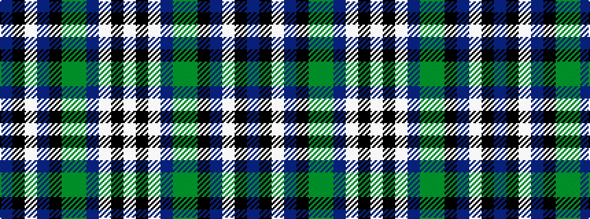 idealised woven sample of pattern BKWBKGGBWKW