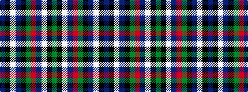 idealised woven sample of pattern BKWBKGRBWKG
