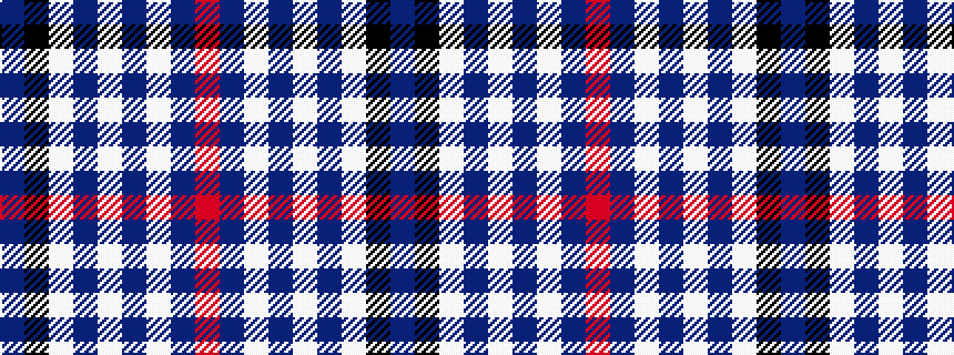 idealised woven sample of pattern BKWBWBWBR