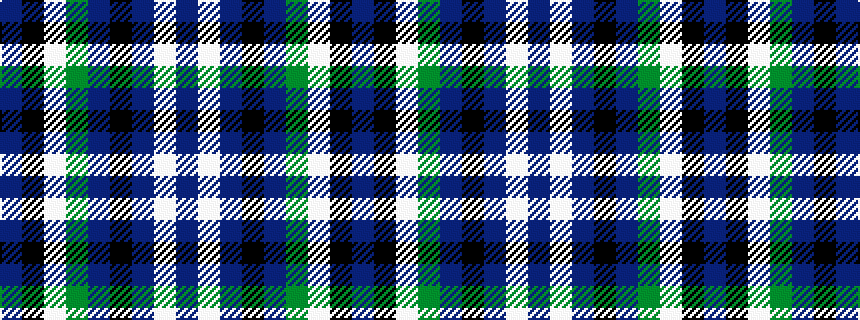idealised woven sample of pattern BKWGBKBWB
