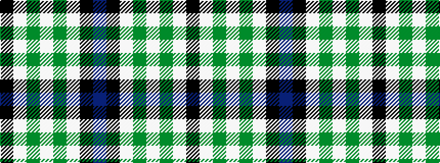 idealised woven sample of pattern BKWGWGWK