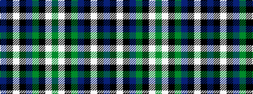 idealised woven sample of pattern BKWKBGKWG