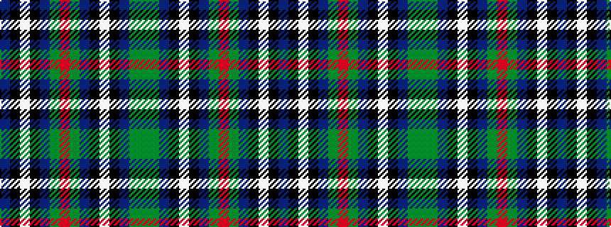 idealised woven sample of pattern BKWKBGRGBKWKBGG