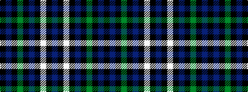 idealised woven sample of pattern BKWKBKGKBK