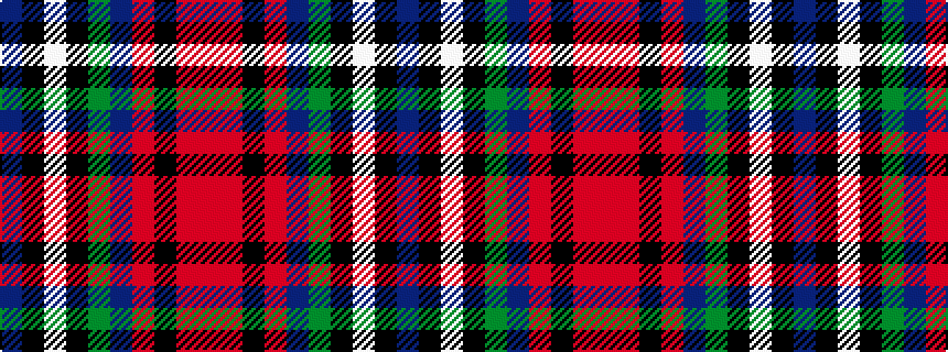 idealised woven sample of pattern BKWKGBRKRR