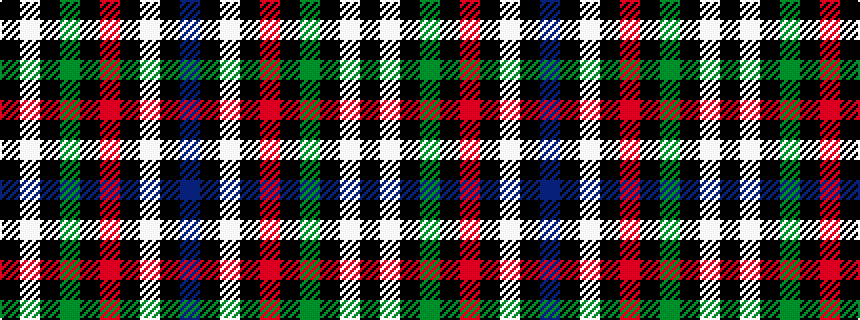 idealised woven sample of pattern BKWKRKGKWK