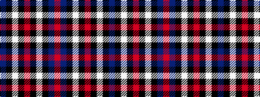 idealised woven sample of pattern BKWKRKWKBR