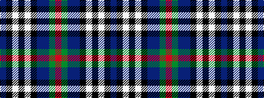 idealised woven sample of pattern BKWKWKBBGR