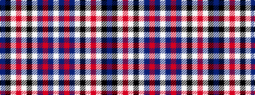 idealised woven sample of pattern BKWRWKWBRBW