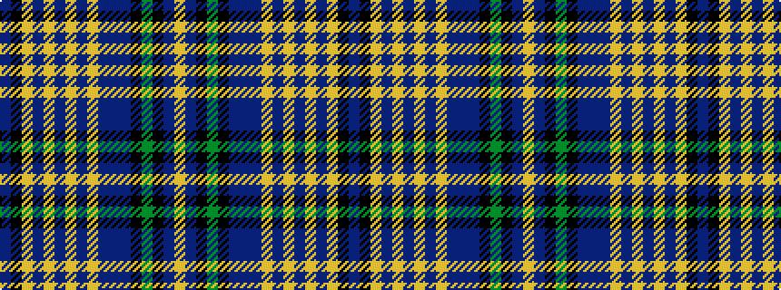 idealised woven sample of pattern BKYBYBYBYBBBKGKBY