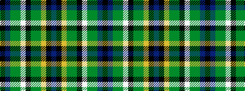 idealised woven sample of pattern BKYGGKWGGBK