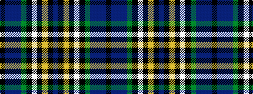 idealised woven sample of pattern BKYKWKGBBBK