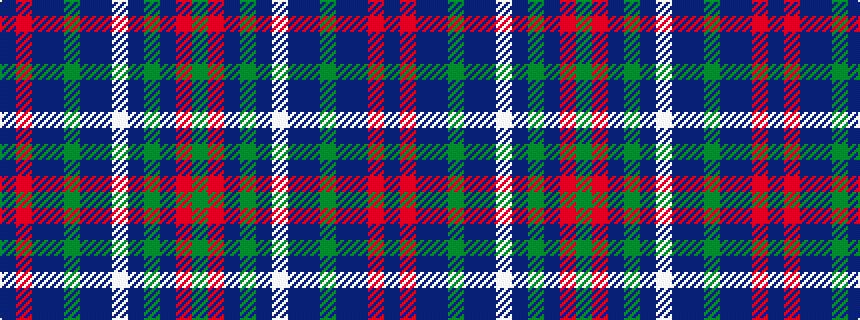 idealised woven sample of pattern BRBBGBBWBGBRG