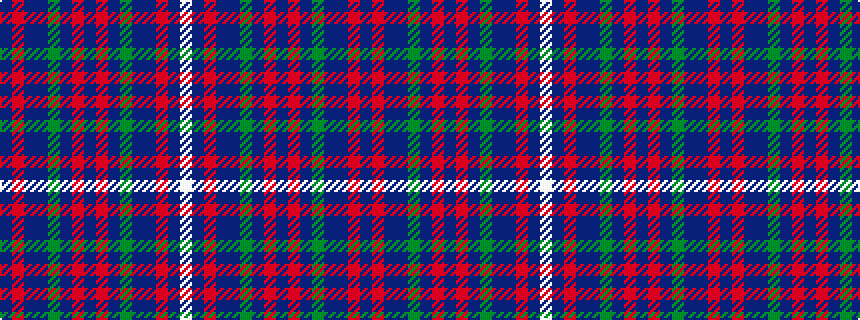 idealised woven sample of pattern BRBBGBRBRBGBBRBW