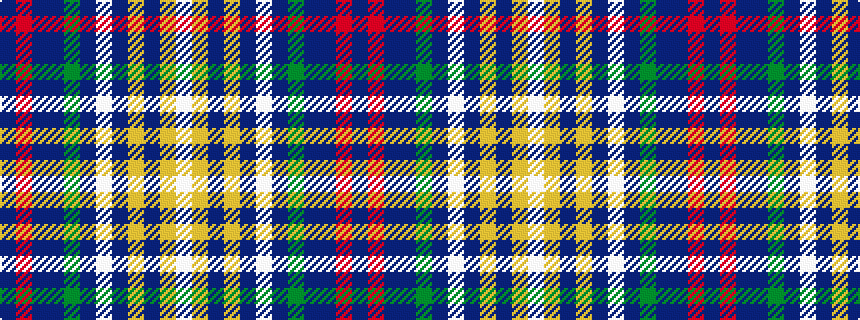 idealised woven sample of pattern BRBBGBWBYBYW