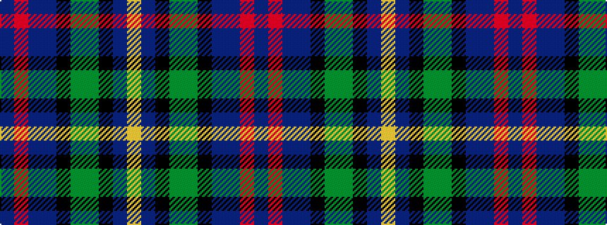 idealised woven sample of pattern BRBBKGGKBY