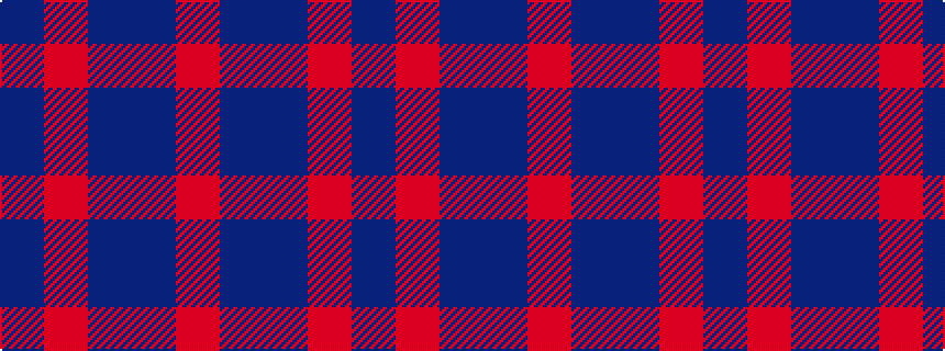 idealised woven sample of pattern BRBBR