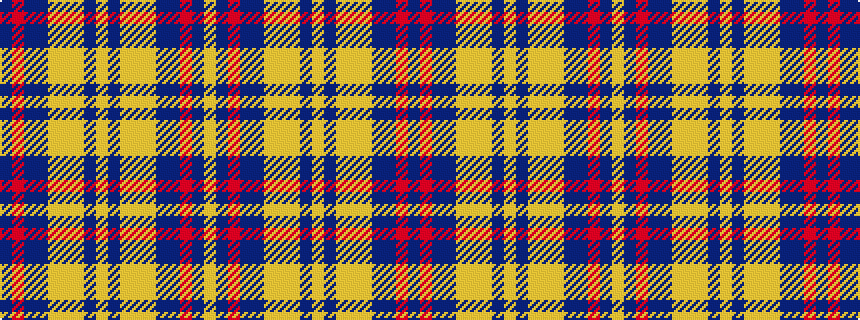 idealised woven sample of pattern BRBBYYYBYBYYYBBRBY