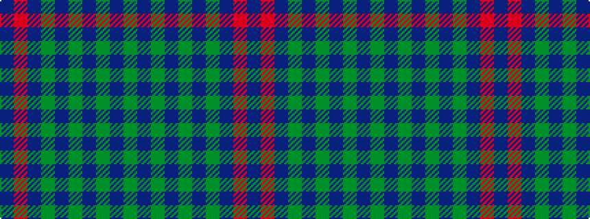 idealised woven sample of pattern BRBGBGBGBG