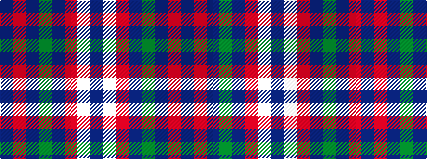 idealised woven sample of pattern BRBGBRWB