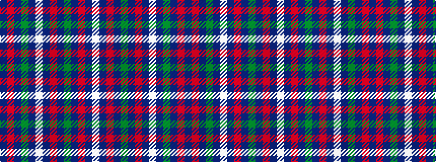 idealised woven sample of pattern BRBGBWBRBGBRBW