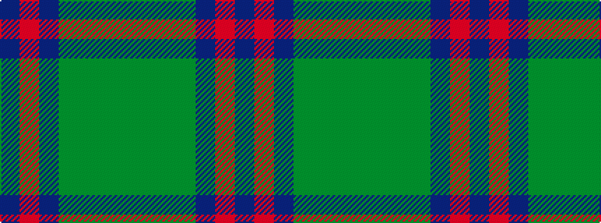 idealised woven sample of pattern BRBGGGG