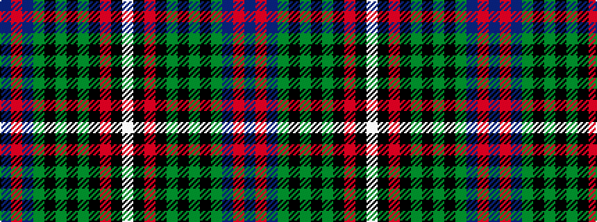 idealised woven sample of pattern BRBGKGKGKRKW